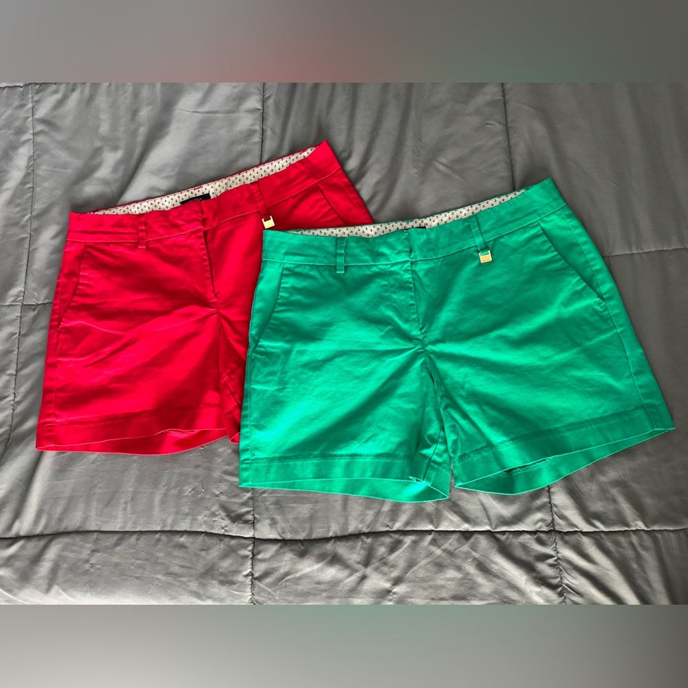 Nautica Women's Red and Green Shorts